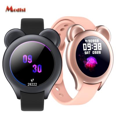 China Hot 2022 High Quality Fashion Cute Touch Screen Smartwatch Heart Rate Monitor Factory Direct OEM Women Girl Smart Watch Ladies for sale