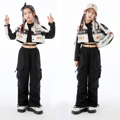 China Latest Hip Hop Breathable Clothing Children Teens Clothes Girl's Autumn Winter Soring Summer Hip-Hop Motorcycle Girls Costume for sale