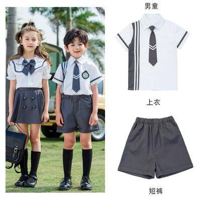 China Cozy school uniforms summer kids clothes school uniforms for girls suits fashion suit boys set school uniforms for sale