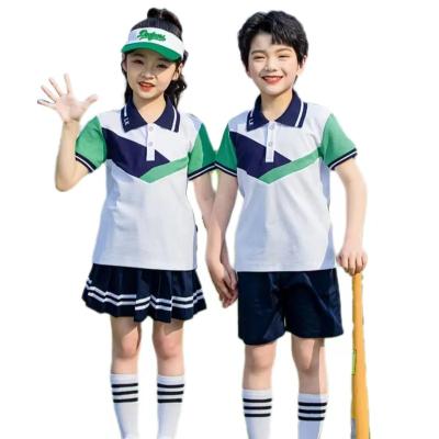 China New Cloth Summer School Uniform Outdoor Bestselling Students Class Uniform Box Customized Any Color. for sale