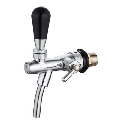 China Easy Operation Beer Tap Tap Adjustalbe Stainless Steel Spout Dispenser Draft Beer Tap Barrel Kegerator Tap With Leg Handle for sale