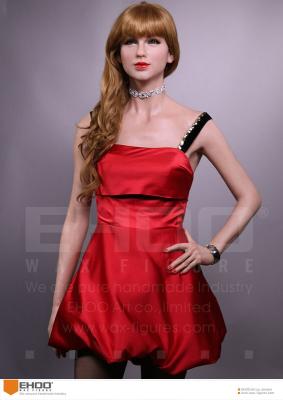 China Lifesize Celebrity Wax Figures , America Popular Young Lady Singer Wax Figure for sale