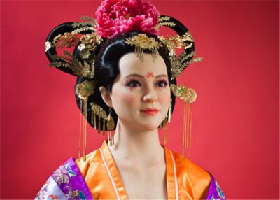 China Sexy Mädchen-Museums-Wachsfiguren der Tang-Dynastie/der realistischen Wachs-Skulpturen zu verkaufen