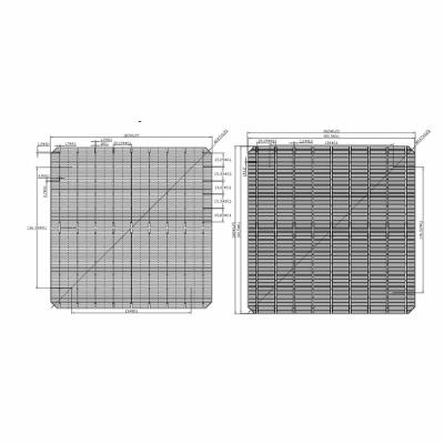 China Commercial Manufacturers 7W Mono Crystalline Up to 23.2% Efficiency Solar Cells PNG Solar Cell 182mm 9BB 10BB PERC for sale