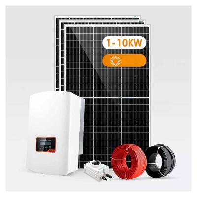 China Home Home Solar System HIGH EFFICIENCY ON GRID 10kw solar panel system china home system complete residential for sale