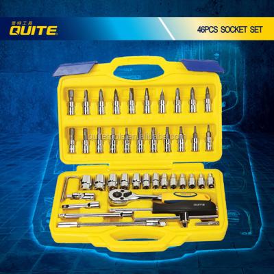 China Bicycle Repairing Tool Kit Linyi Brand Combination Wrench Set Cr-v Socket Set Drive Socket Wrench Set QUIET for sale