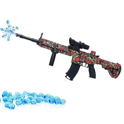 China 2023 outdoor electric automatic shooting children gun toys m416 water gel ball summer toy safety gun toy new arrival for sale