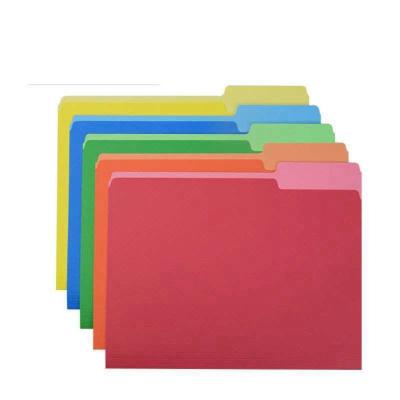 China Custom Hot Sale 1/3-Cut Tab Assorted Positions File Folders A4 Letter Size Paper Manila Folders from Manila Folders Amazon for sale