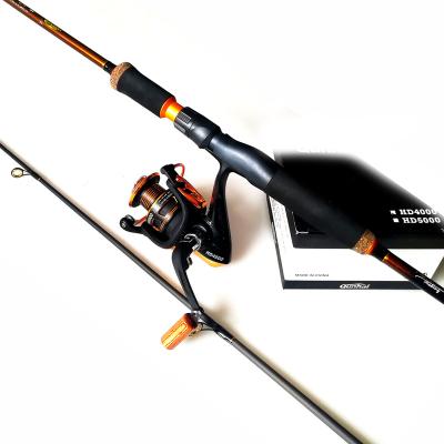 China Carbon Spinning Rod 2.10m & Quality HD4000 Reel Combo Set for sale