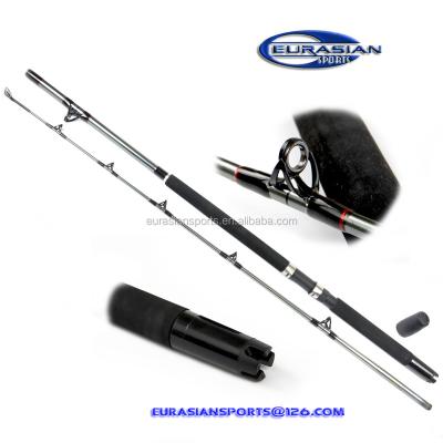 China 2pcs Boat Glass Rod, 2.0m Heavy Trolling Rod, 15-30lbs Trolling Boat Fishing Rod for sale