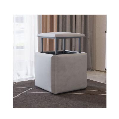 China Modern Luxury Wholesale Price Fabric Stool Not Take Up Space Color Leather Nested Stools for sale