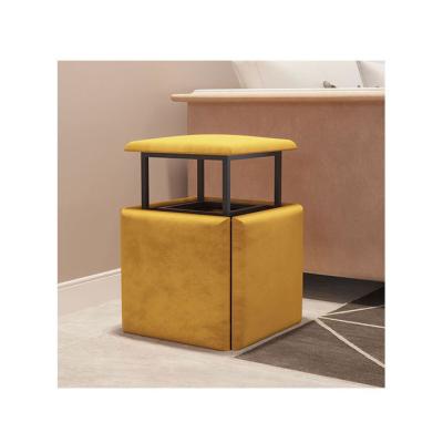 China Modern Hot Sales Fabric Sneak Changeable Combinational Creativity Fabric Stool for sale