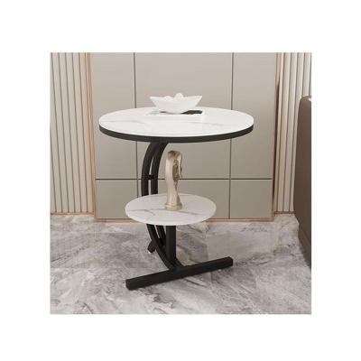 China Wholesale Price Modern Sofa Side Table Coffee Table Marble White And Gold Marble Coffee Table for sale