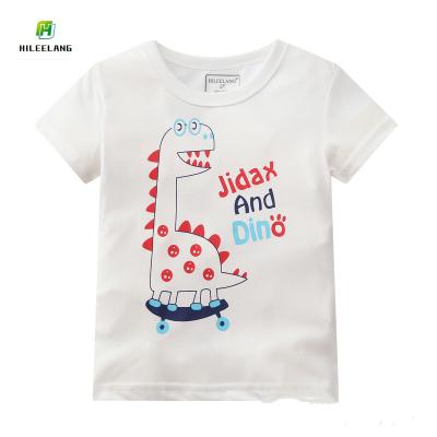 China Wholesale Kid Anti-pilling Clothes Kids Little Baby Boy Toddler Cotton Shorts Sleeve New Design Printed T-shirts Summer Boys T-shirt for sale