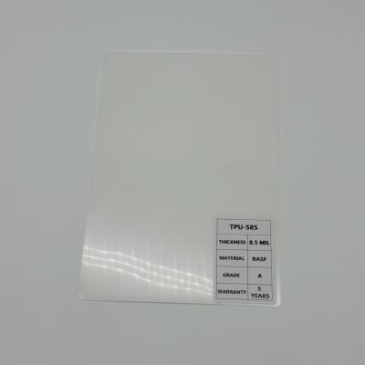 China UV-bestendige TPU PPF-film 8.5mil Hoog nauwkeurige doorzichtige autofilm decoratie Te koop