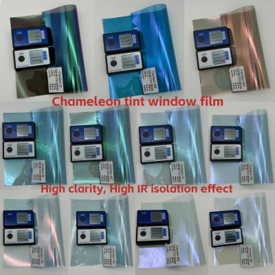 China NASDIO Chameleon Window Film 80% Sakura Pink High Security Shatter Resistant for sale