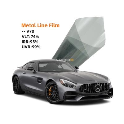 China Anti UV Metalized Window Tint IRR 99 PET Car Window Film High Heat Rejection for sale