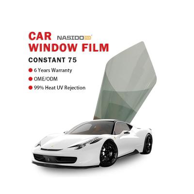 China Skin Friendly Car Insulation Film Sun Heat Control 75%VLT Constant Color 75 for sale