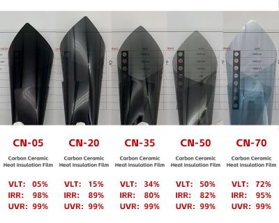 China Eenvoudig schoonmaakbaar zonnefilm voor autoventielen Zanddicht CN-0590 99%UVR Zonnefilm voor autoventielen Te koop