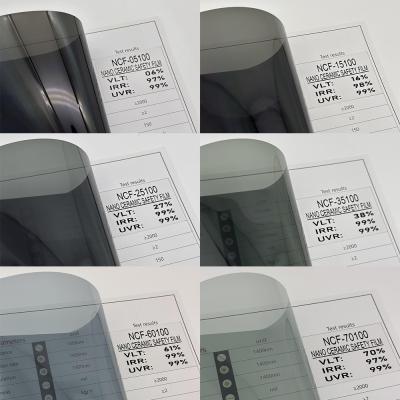 China Long Lasting Car Window Insulation Film NCF-70100 Stylish Nano Ceramic Tint Roll for sale