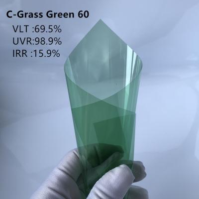 China Película de carbono energéticamente eficiente Tinta C-Grass Verde 60 98%UVR Alta resistência à venda