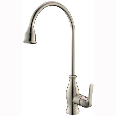 China Thermostatic Faucets Commercial Brass Kitchen Faucet Deck Mounted Brushed Antique Kitchen Taps Mixer Tap for sale