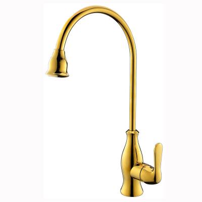 China Thermostatic Faucets Single Handle Kitchen Faucet Mixer Tap Antique Brass Durable Kitchen Faucet For Hotel Apartment for sale