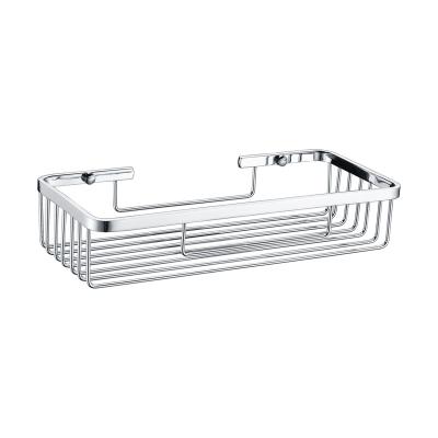 China Bathroom Durable Corner Floating Shelves Over Toilet Storage Basket Metal Shower Shelves for sale