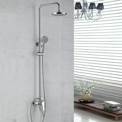 China Without Slide Bar Bathroom Wall Mounted Tub Shower Thermostatic Mixer Tap Set With Hand Shower Head for sale