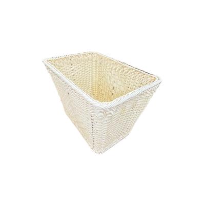 China Supply wholesale price viable plastic pp woven rattan washing clothes dirty storage basket portable laundry baskets baskets for sale