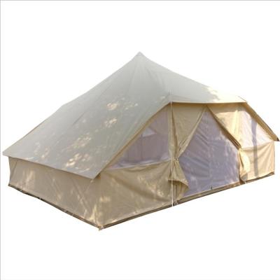 China Straight Brace Type 5x4m Waterproof Rust Proof Canvas Tent Tuareg Bell Tent for sale