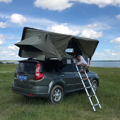 China Extended Type 4x4 Car Top Roof Top Tent Fiberglass Tent Camping And Outdoor Quick Open Tent for sale