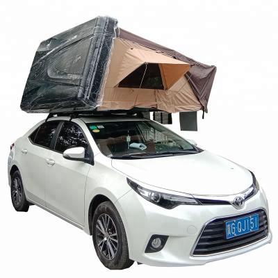 China Diagonal Tying Type 4wd Hard Roof Car Shell Camping 4WD Top Tent Warm And Windproof 4wd Roof Top Tent for sale