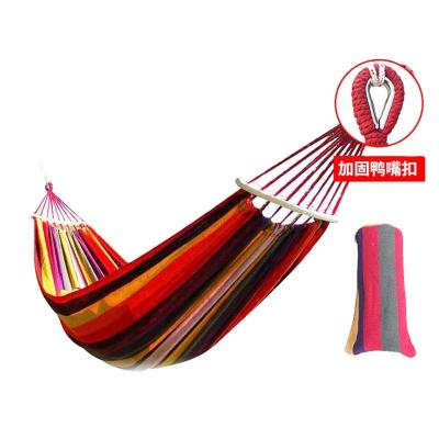 China Craftsman High Quality Outdoor Leisure Canvas Portable Camping Hammock for sale