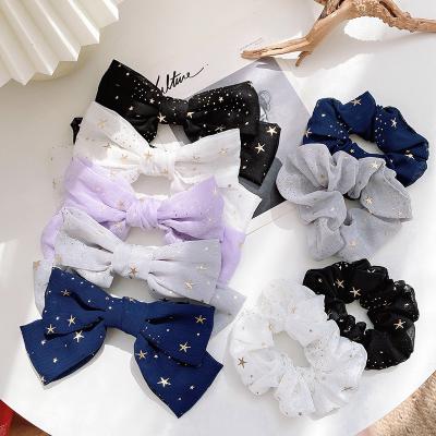 China Fashion hair accessories star girlHairpins Korean net red bow hairpin rope headdress top clip headband for sale