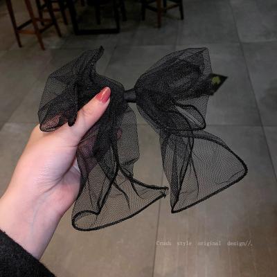 China Fashion Hair Accessories Black Star Making Bow Hairpin For WomenHairpins for sale