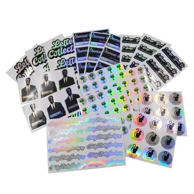 China Kids Cartoon Sticker Maker Characters Gift Holographic Popular Colorful Adhesive Paper Kiss Cut Logo Sticker Label Printing for sale