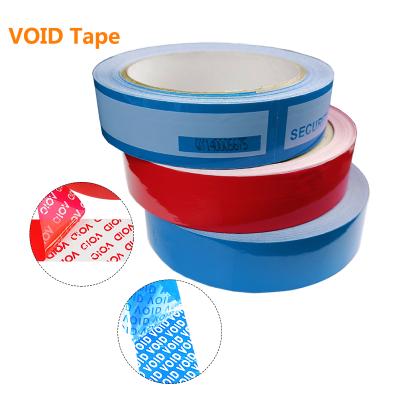 China Wholesale Waterproof Drop Shipping Made In The Factory Tamper Evident Sealing Tape Self Adhesive High Security VACUUM Factory Tamper Open Tape for sale