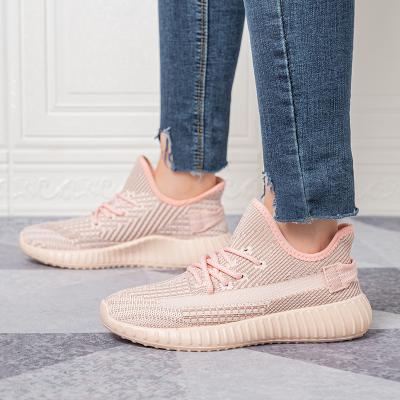 China Fashion Trend Style Yeezy Sneakers New Sports Shoes Wholesale Knitted Women's Shoes for sale