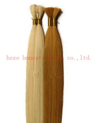 China 100% Human remy hair bulk for sale