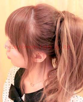 China Wave hair ponytail 100% human hair for sale