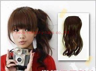 China Wave hair ponytail 100% human hair for sale