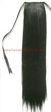 China Wave hair ponytail 100% human hair for sale