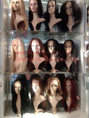 China Full skin natural 100% human hair wig/full lace/front lace/ machined/hand tied wigs for sale