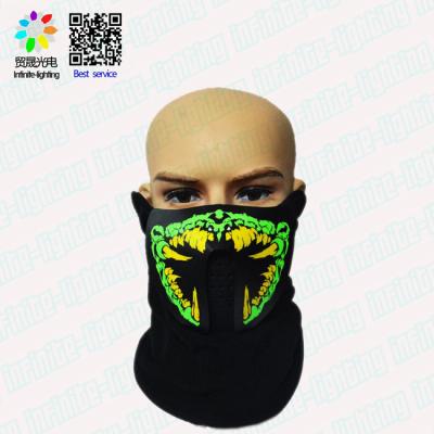 China Gift/Party Show/Mask Activated Costume High Quality Green LED Healthy Praise Predator Halloween For DJ Music Festival Club for sale