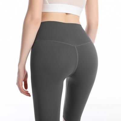 China High Waist Yoga Pants Women Breathable Tight Fitting Seamless Leggings Shorts for sale