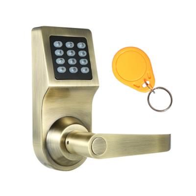 China Zinc alloy smart door locks with handle for home electronic code lock for sale