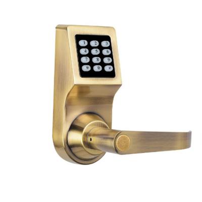 China Digital Keypad Zinc Alloy Password Electronic Door Lock With RF Card And Key for sale