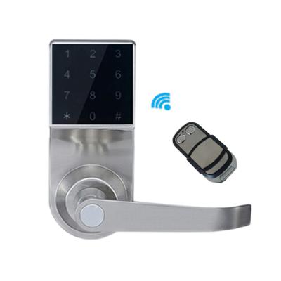 China Touch Screen Zinc Alloy Password Door Lock Remote Control Home Electronic Remote Door Lock for sale