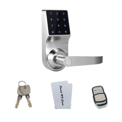 China New Zinc Alloy Zinc Alloy Door Lock With RFID Remote Control Card Smart Access Digital Code Electronic Keyless Door Lock for sale